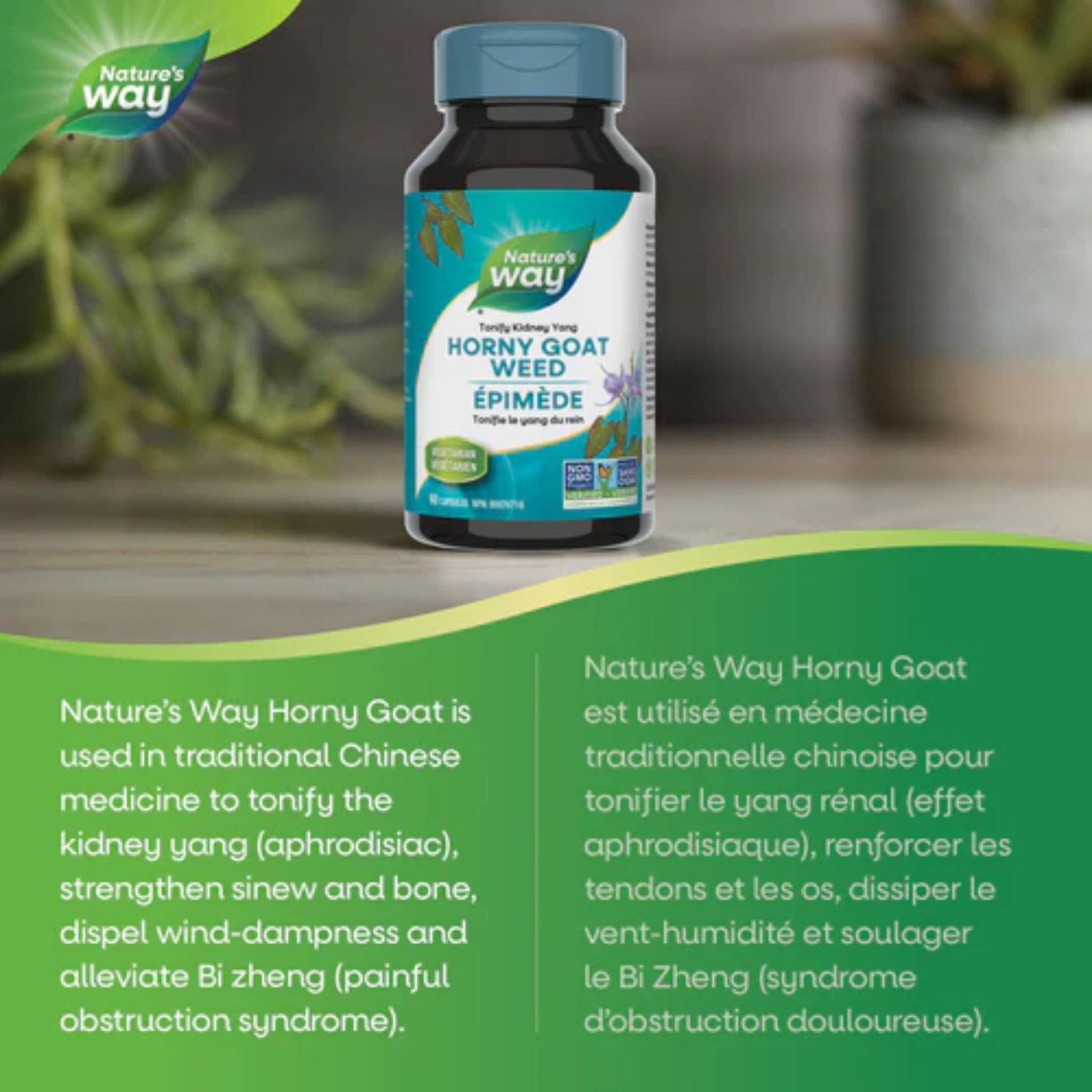 60 Vegetarian Capsules | Nature's Way Horny Goat Weed