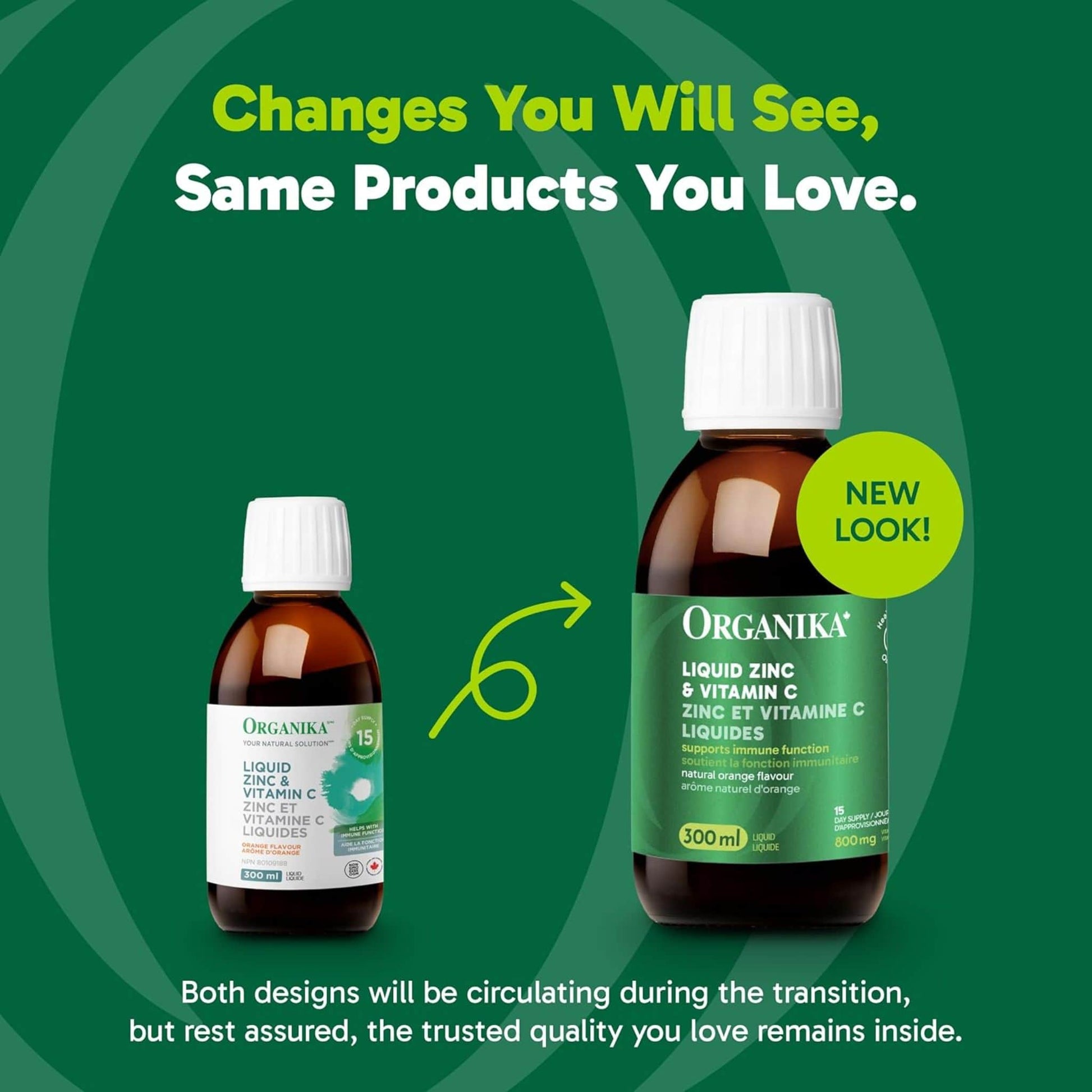 Natural Orange Flavour, 300mL | Organika Liquid Zinc & Vitamin C