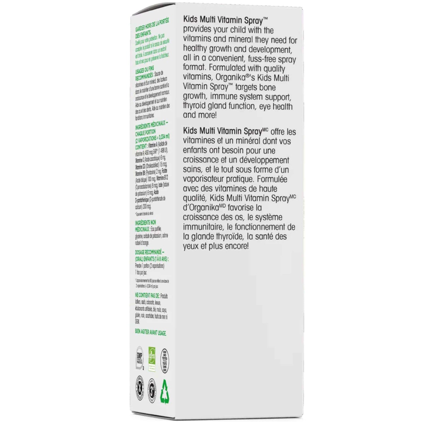 Fruity Orange Flavour, 30mL | Organika Kids Multivitamin Spray