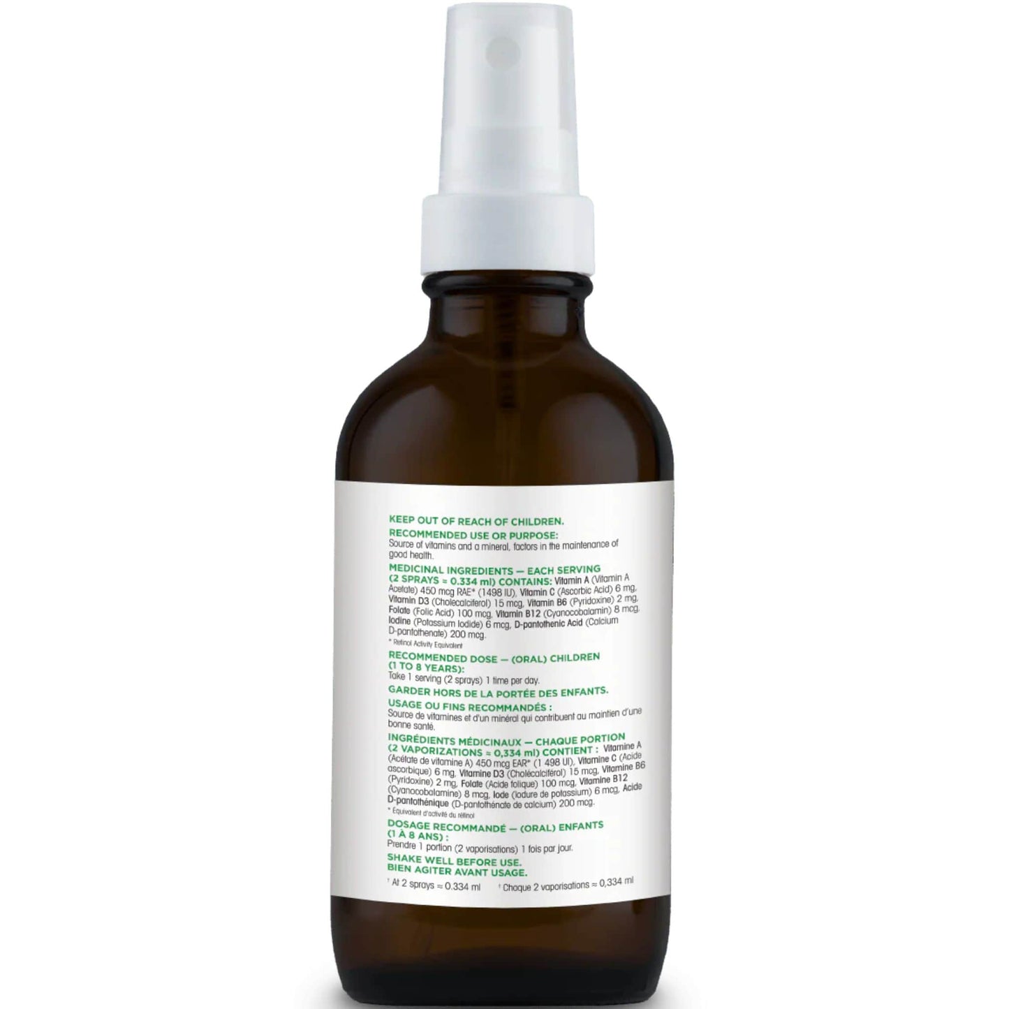 Fruity Orange Flavour, 30mL | Organika Kids Multivitamin Spray