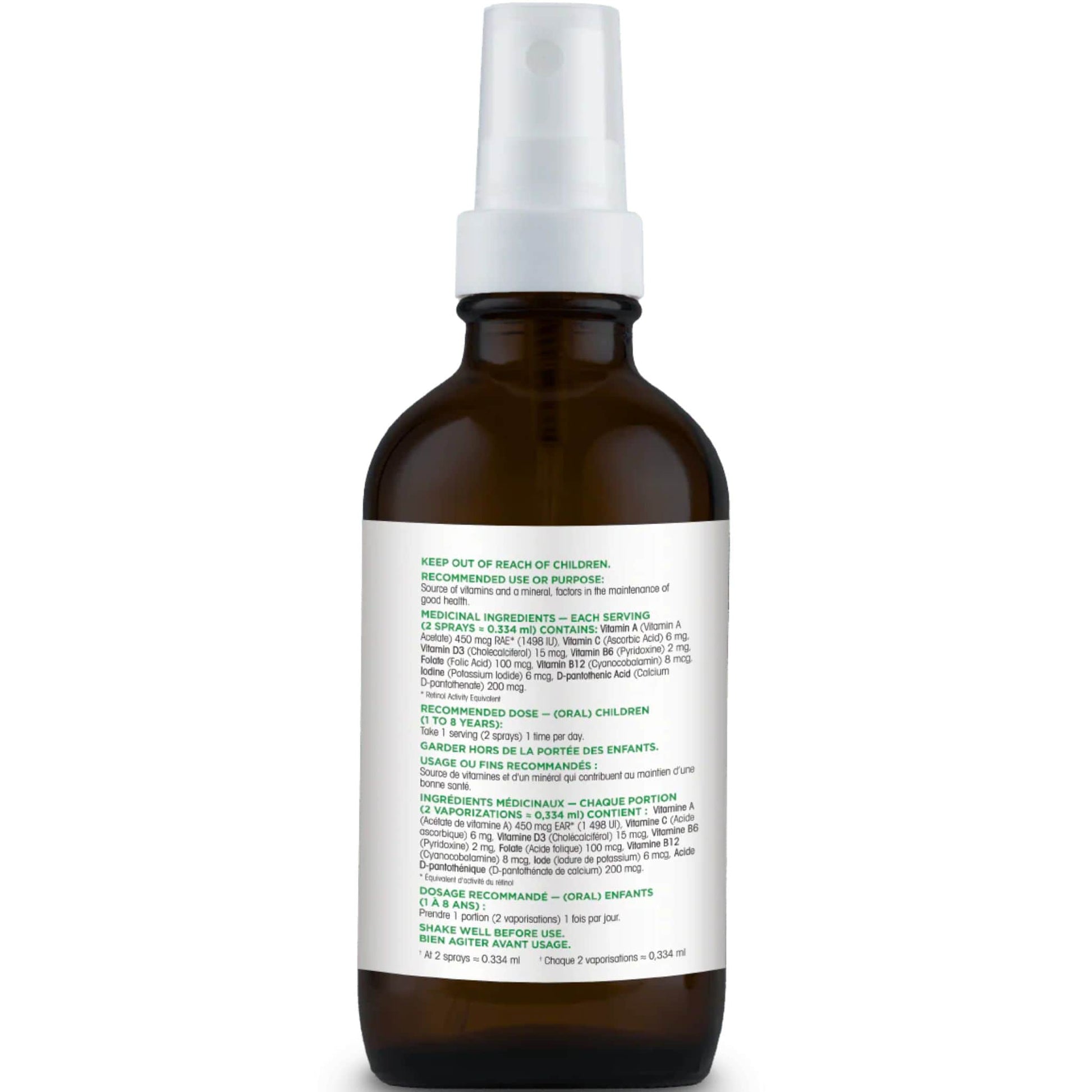 Fruity Orange Flavour, 30mL | Organika Kids Multivitamin Spray