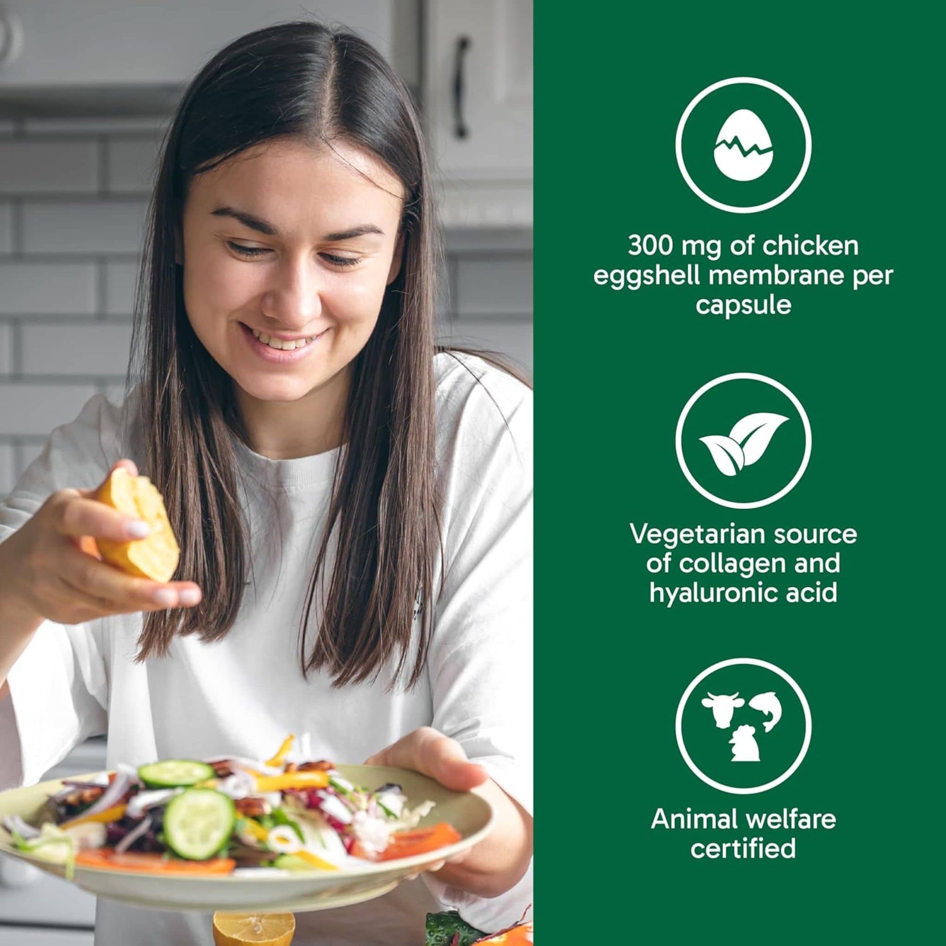 60 Vegetarian Capsules | Organika Vegetarian Collagen