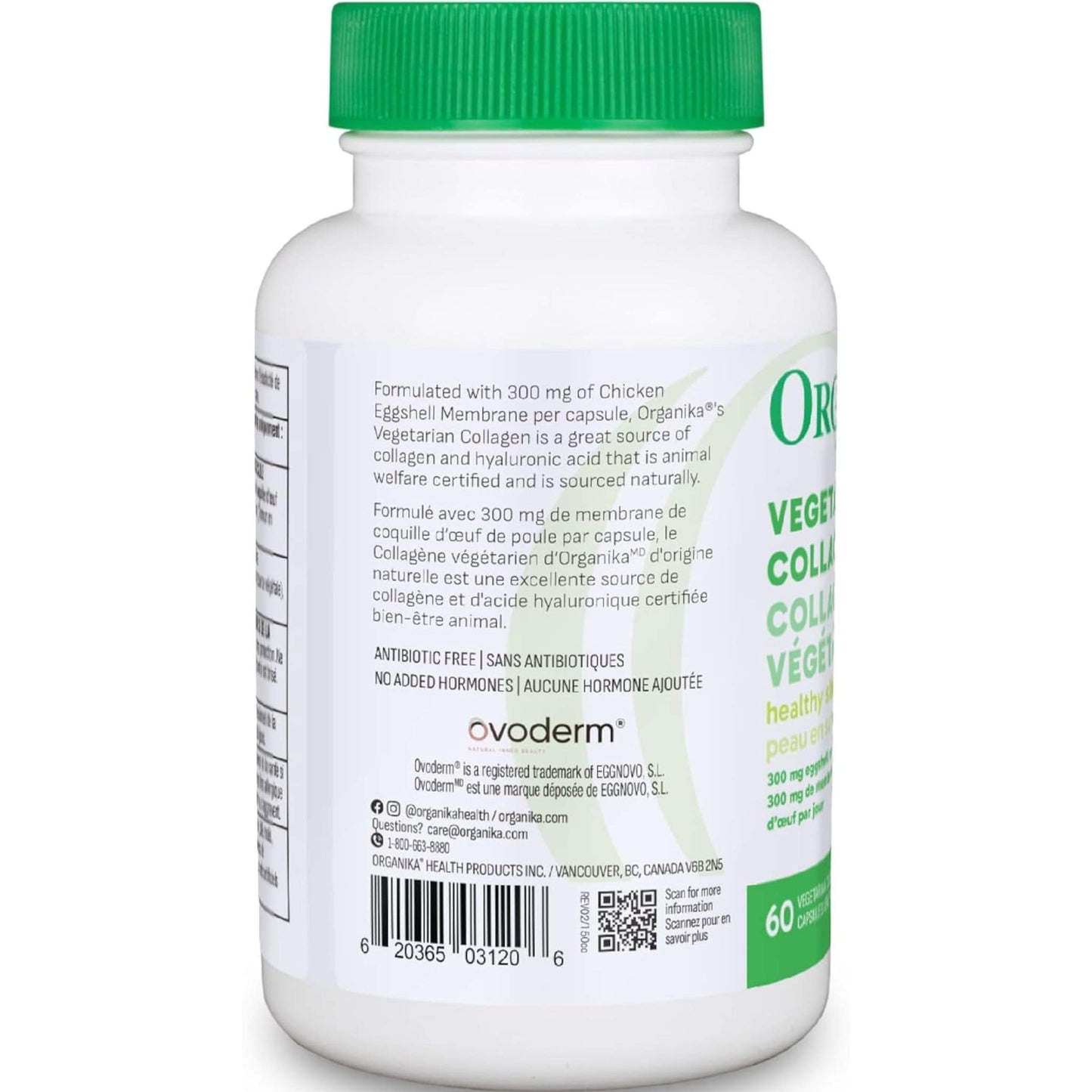 60 Vegetarian Capsules | Organika Vegetarian Collagen