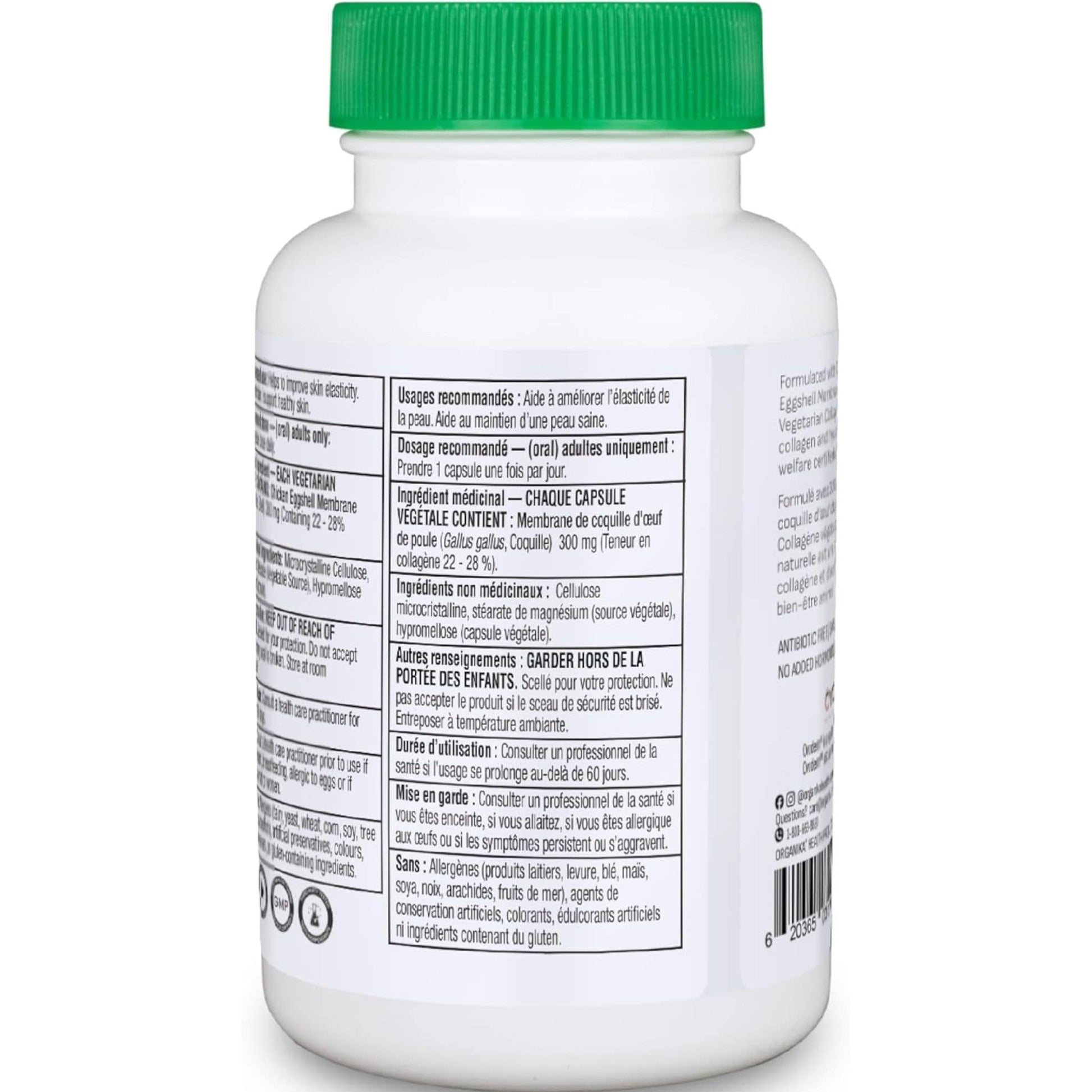 60 Vegetarian Capsules | Organika Vegetarian Collagen