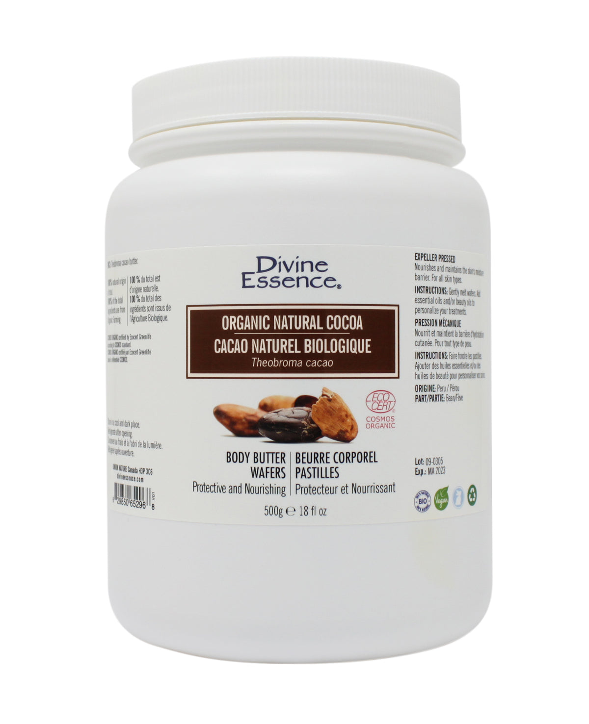 Divine Essence Cocoa Butter Wafers 500g