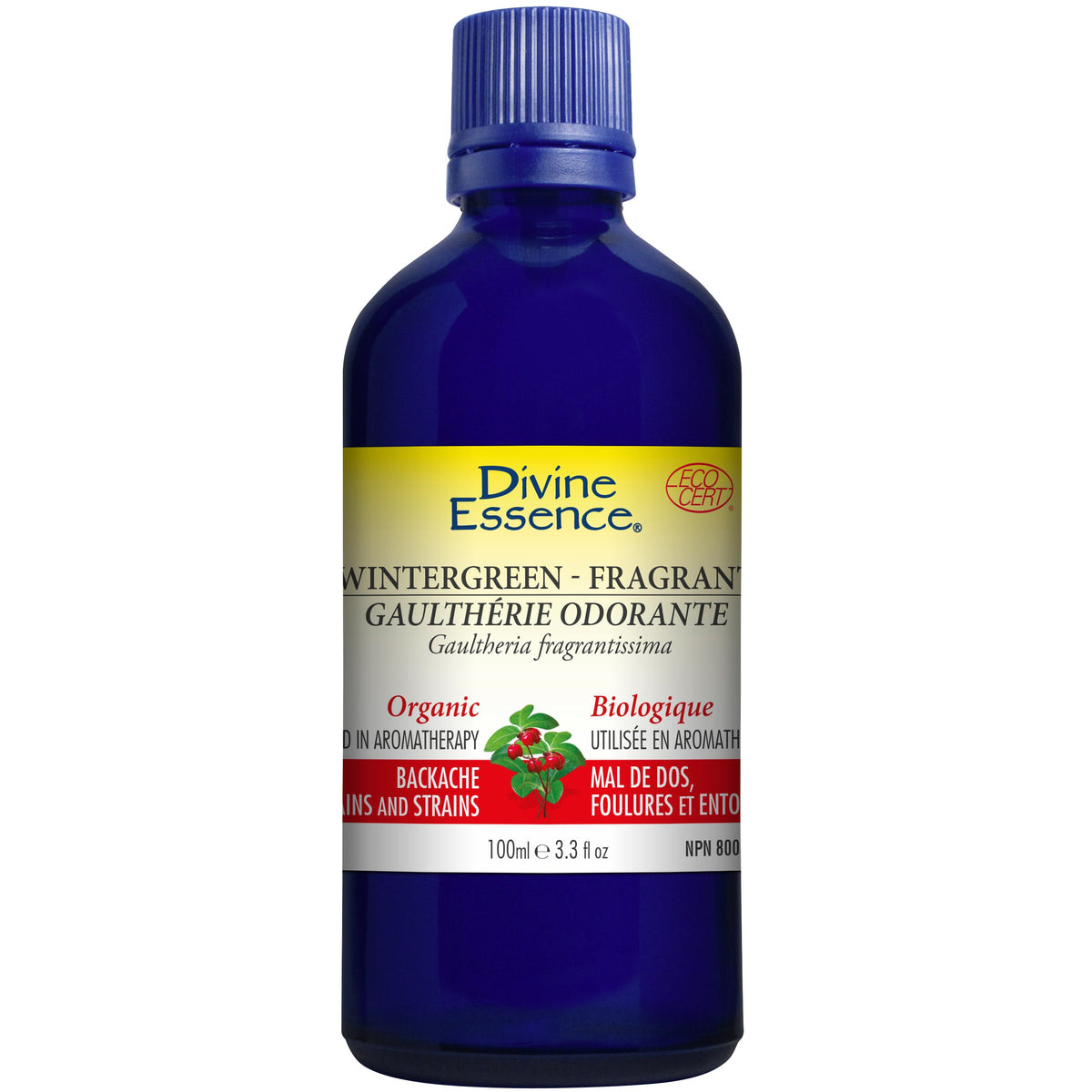 Divine Essence Fragrant Wintergreen Essential Oil 100ml