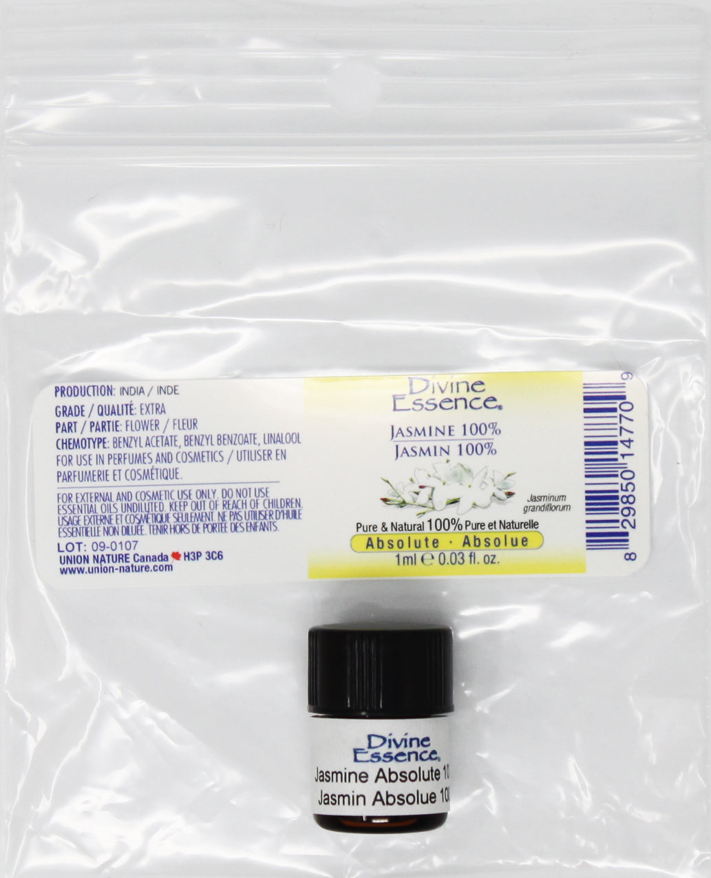 Divine Essence Jasmine Absolute 1ml