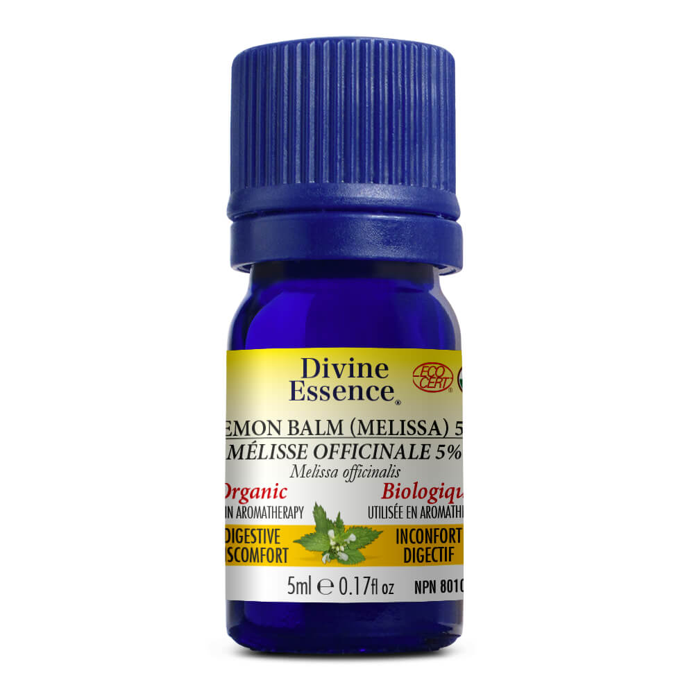 Divine Essence Lemon Balm (Melissa) 5% Essential Oil 5ml