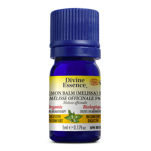 Divine Essence Lemon Balm (Melissa) 5% Essential Oil 5ml