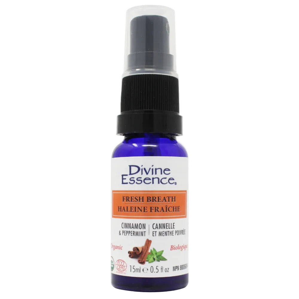 Divine Essence Fresh Breath Spray, Cinnamon 15ml