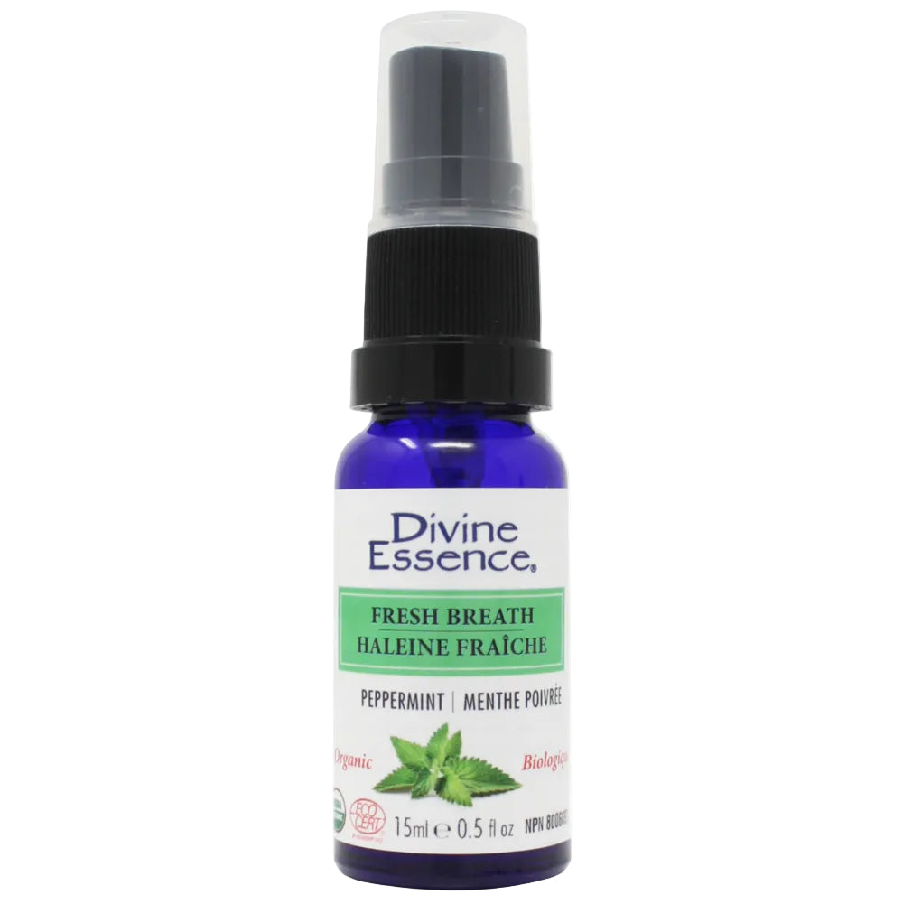Divine Essence Fresh Breath Spray, Peppermint 15ml
