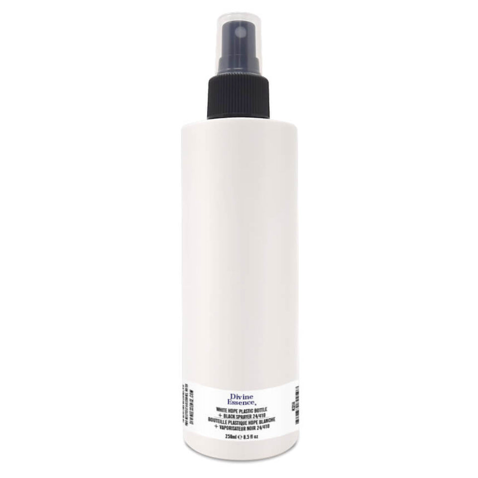Divine Essence Plastic Spray Bottle 250ml White