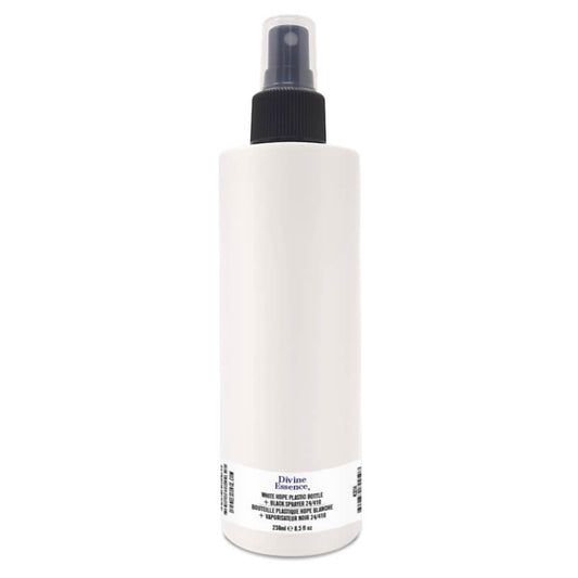 Divine Essence Plastic Spray Bottle 250ml White