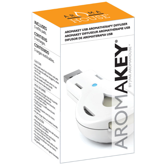 Divine Essence AromaKey USB Aromatherapy Diffuser White