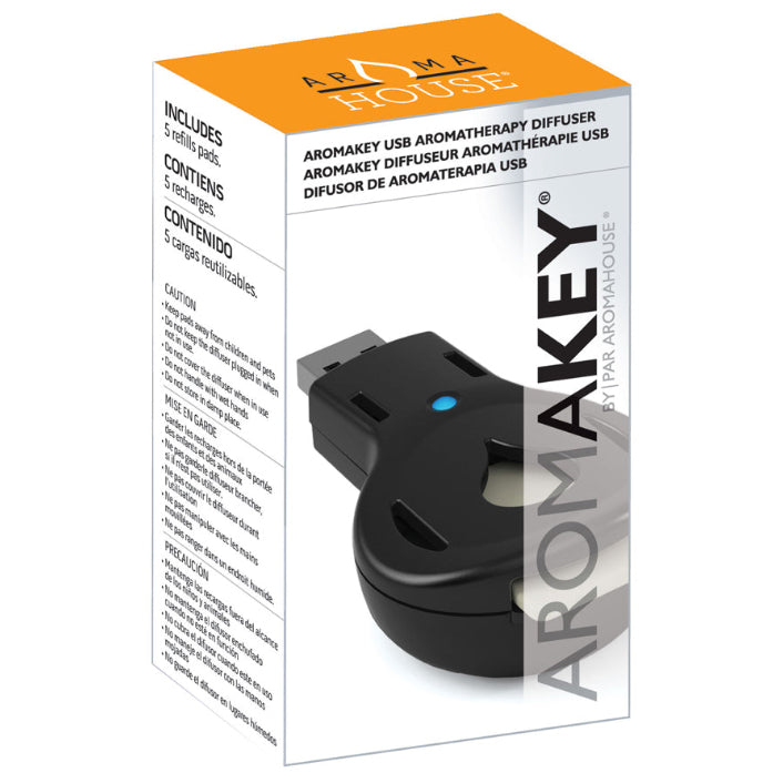 Divine Essence AromaKey USB Aromatherapy Diffuser Black