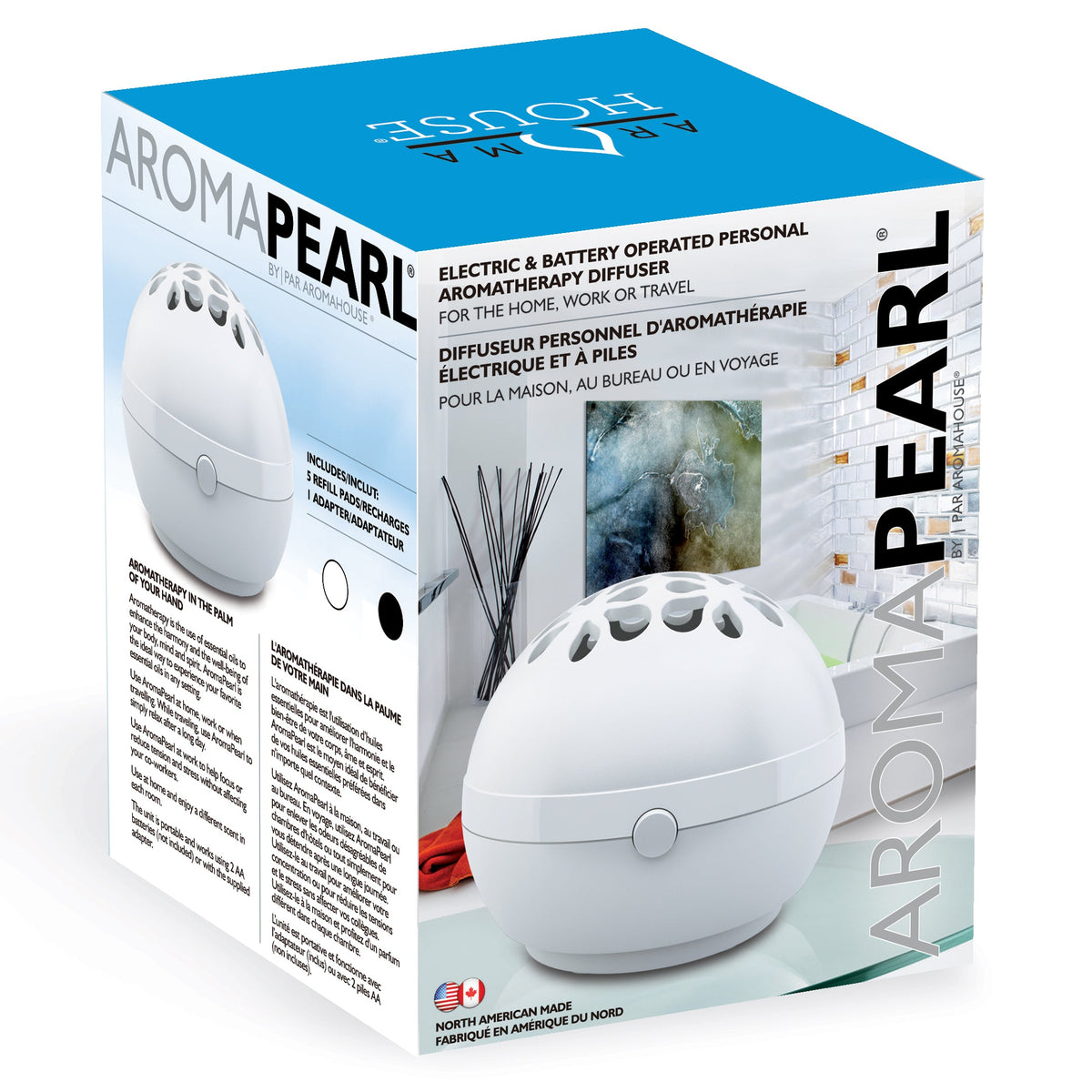 Divine Essence AromaPearl Personal Diffuser White