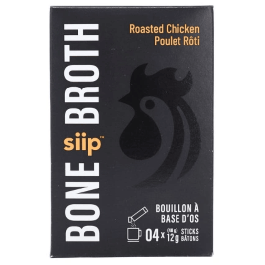 Case of 12 x 4-Pack (48 Sticks) | Siip Roasted Chicken Bone Broth Sticks