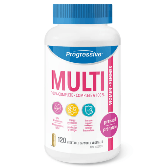 Progressive Multi Prenatal for Women, 75% off Clearance Pricing, Expires 10/2025, 120 Vegetable Capsules