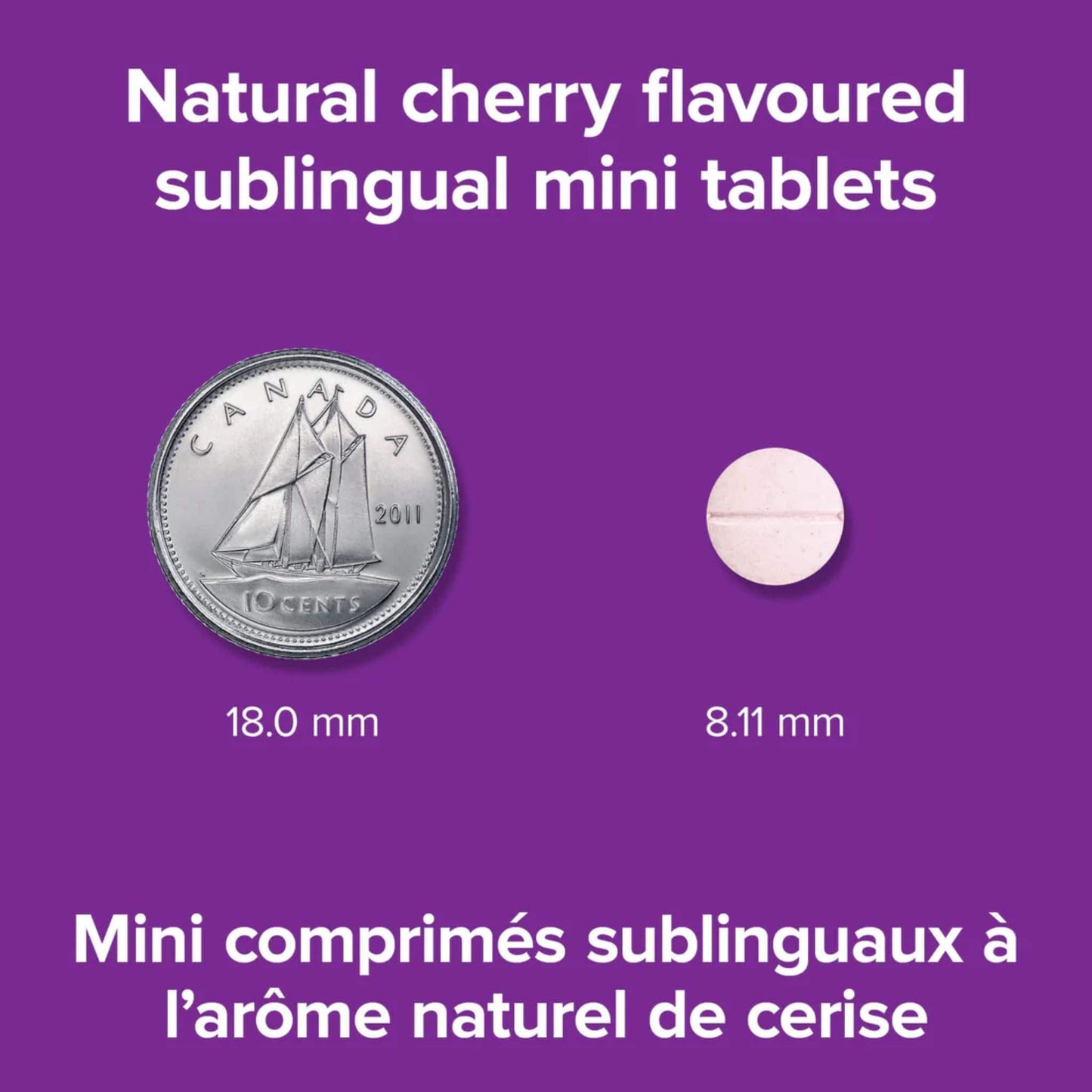 Natural Cherry 120 Sublingual Tablets | Webber Naturals Vitamin B12 500mcg Methylcobalamin