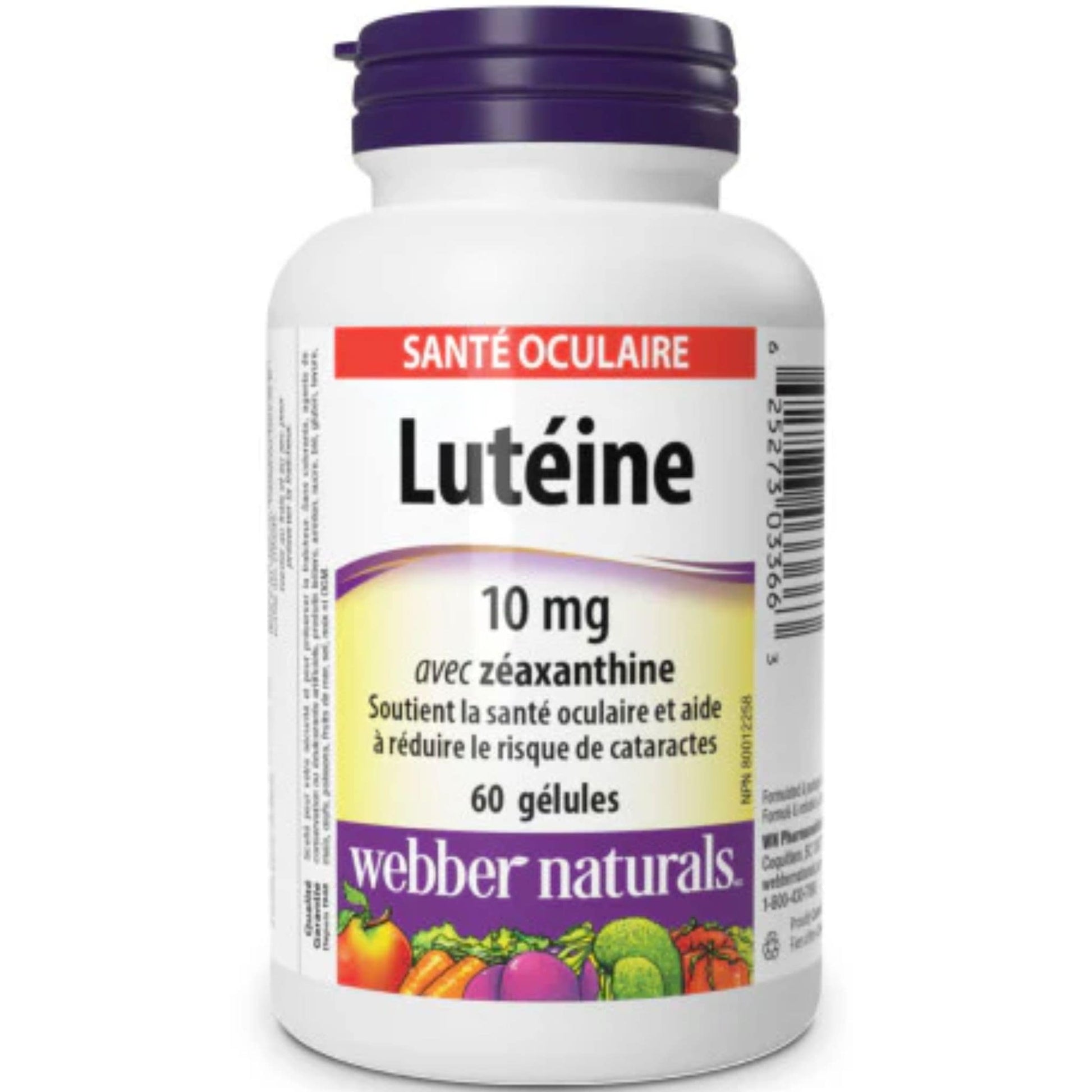 60 Softgels | Webber Naturals Lutein 10mg with Zeaxanthin