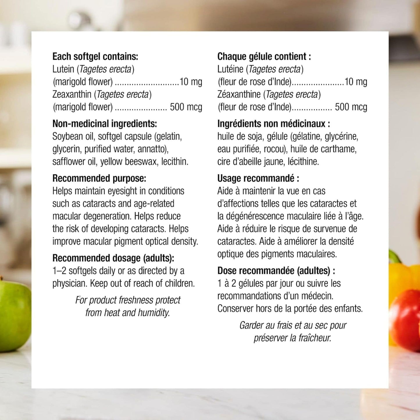 60 Softgels | Webber Naturals Lutein 10mg with Zeaxanthin