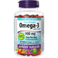 80 Clear Enteric Softgels | Webber Naturals Omega-3 with CoQ10 Triple Strength 900 mg