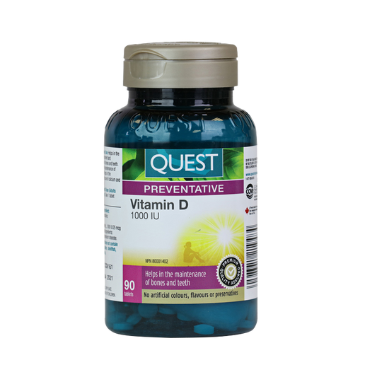 90 Tablets | Quest Vitamin D 1000 IU 90 Tablets