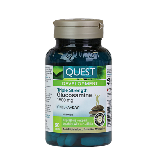 60 Tablets | Quest Triple Strength Glucosamine Sulfate 1500mg 60 Tablets