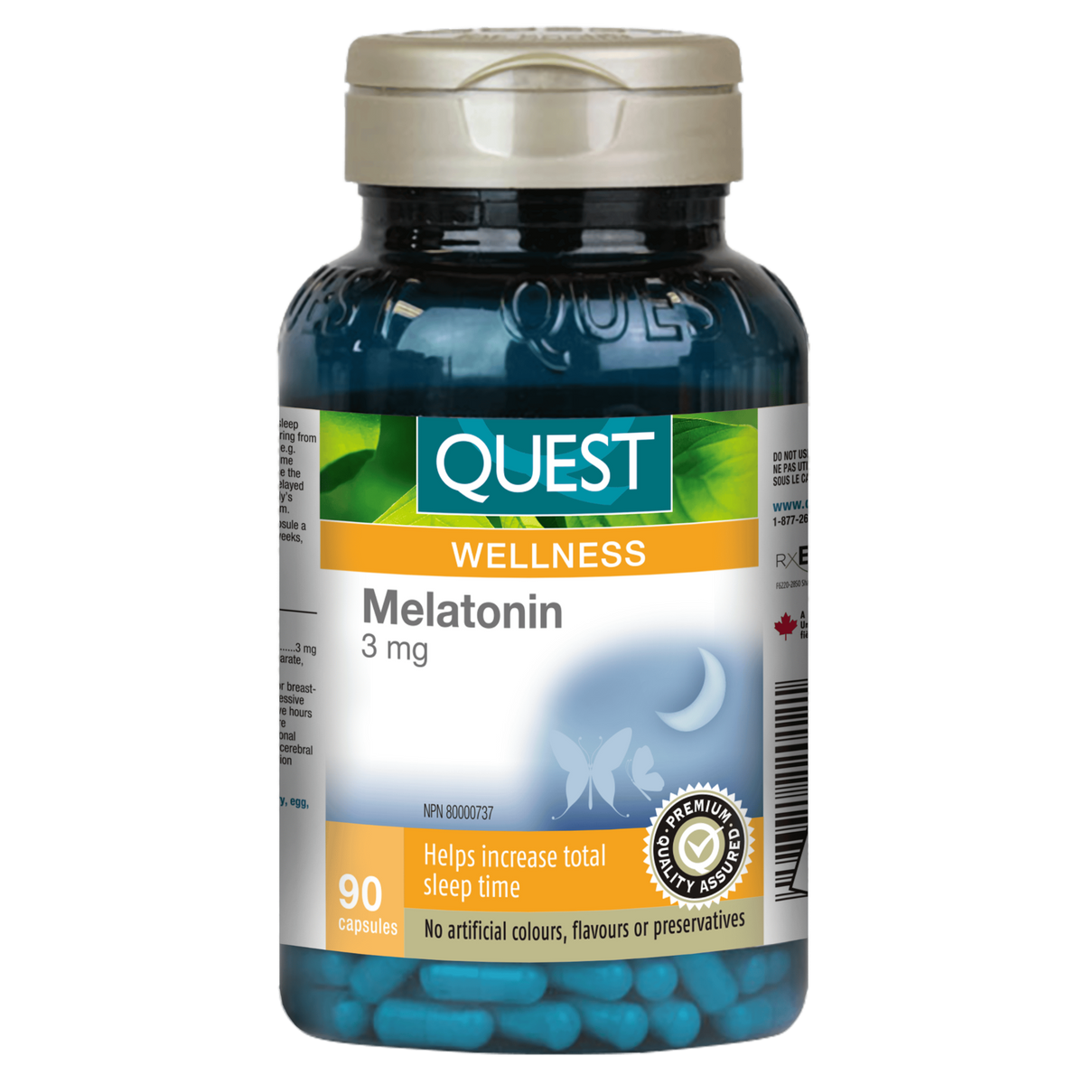 90 Capsules | Quest Melatonin 3mg 90 Capsules