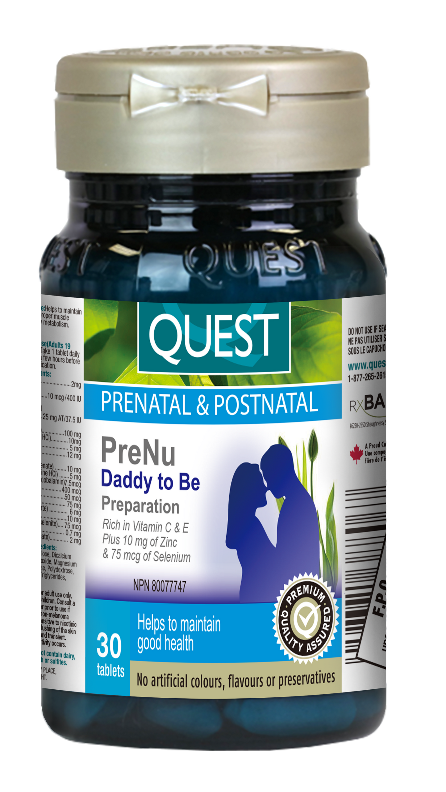 30 Tablets | Quest PreNu Daddy To Be Preparation 30 Tablets