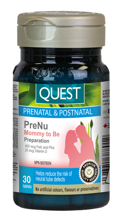 30 Tablets | Quest PreNu Mommy To Be Preparation 30 Tablets