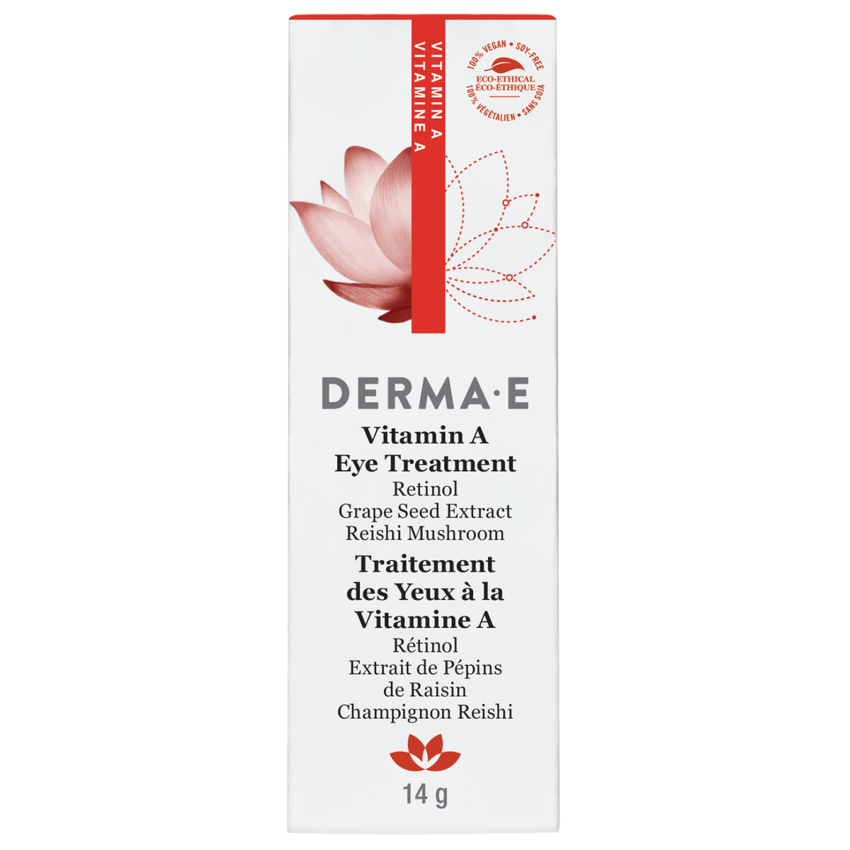 Derma E Vitamin A Eye Gel Treatment with Retinol and Reishi, 14g