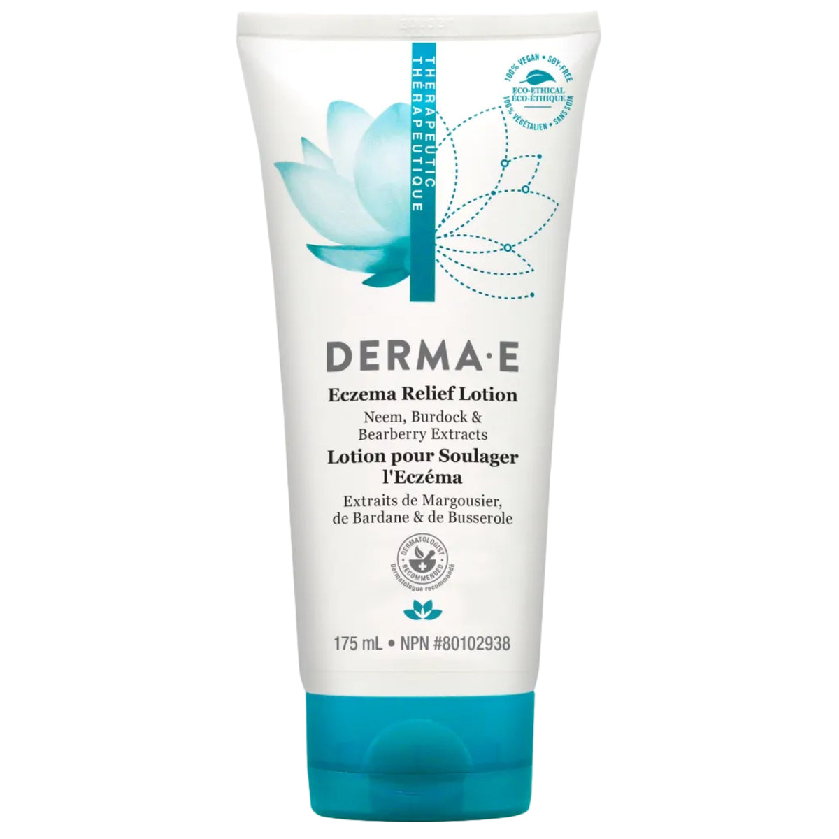 Derma E Eczema Relief Lotion with Colloidal Oatmeal, Steroid-Free, 175ml