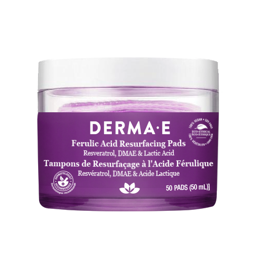 Derma E Ferulic Acid Resurfacing Pads with Lactic Acid, 50 Pads