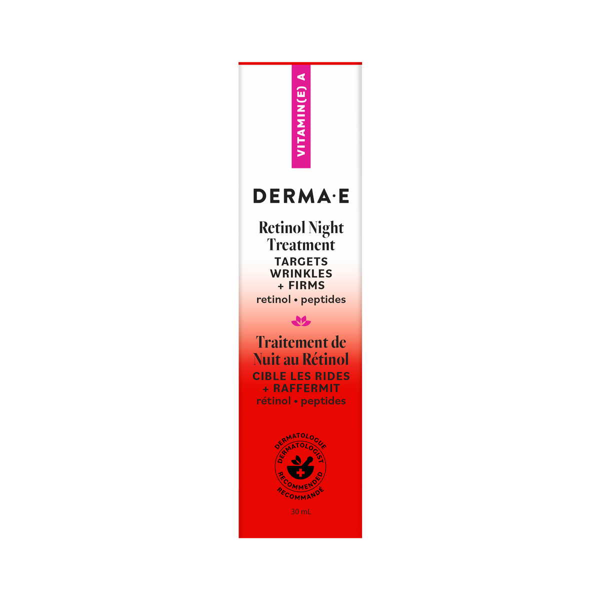 Derma E Retinol Night Treatment with Peptides, 30ml