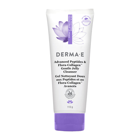 Derma E Advanced Peptides & Flora-Collagen Jelly Cleanser, 113g