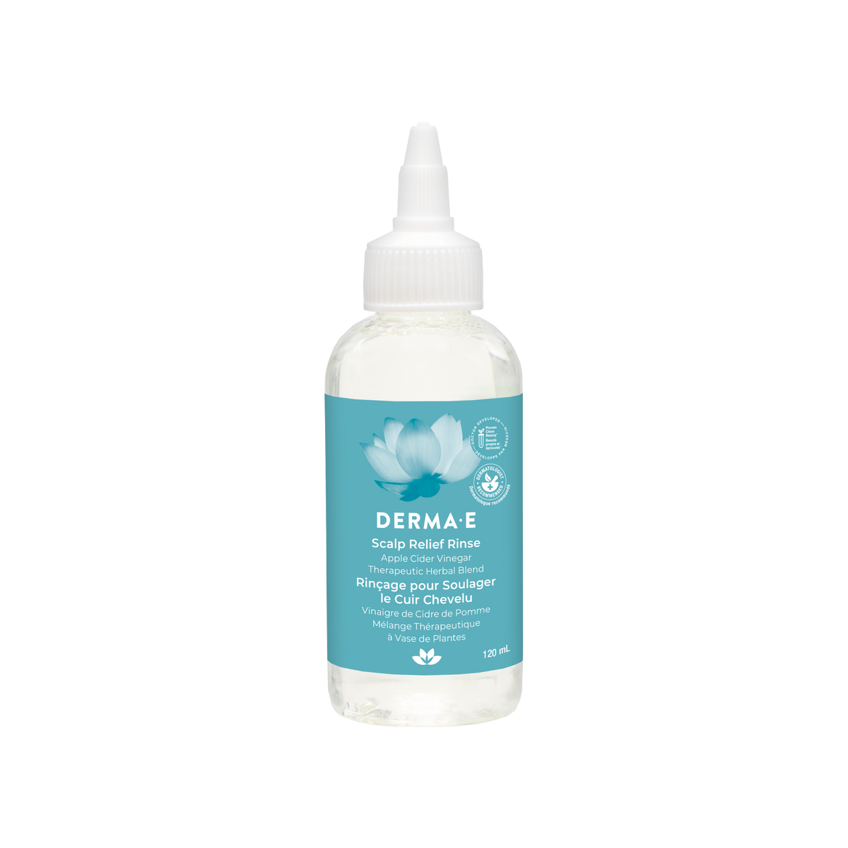 Derma E Scalp Relief Rinse with Apple Cider Vinegar and Tea Tree, 120ml
