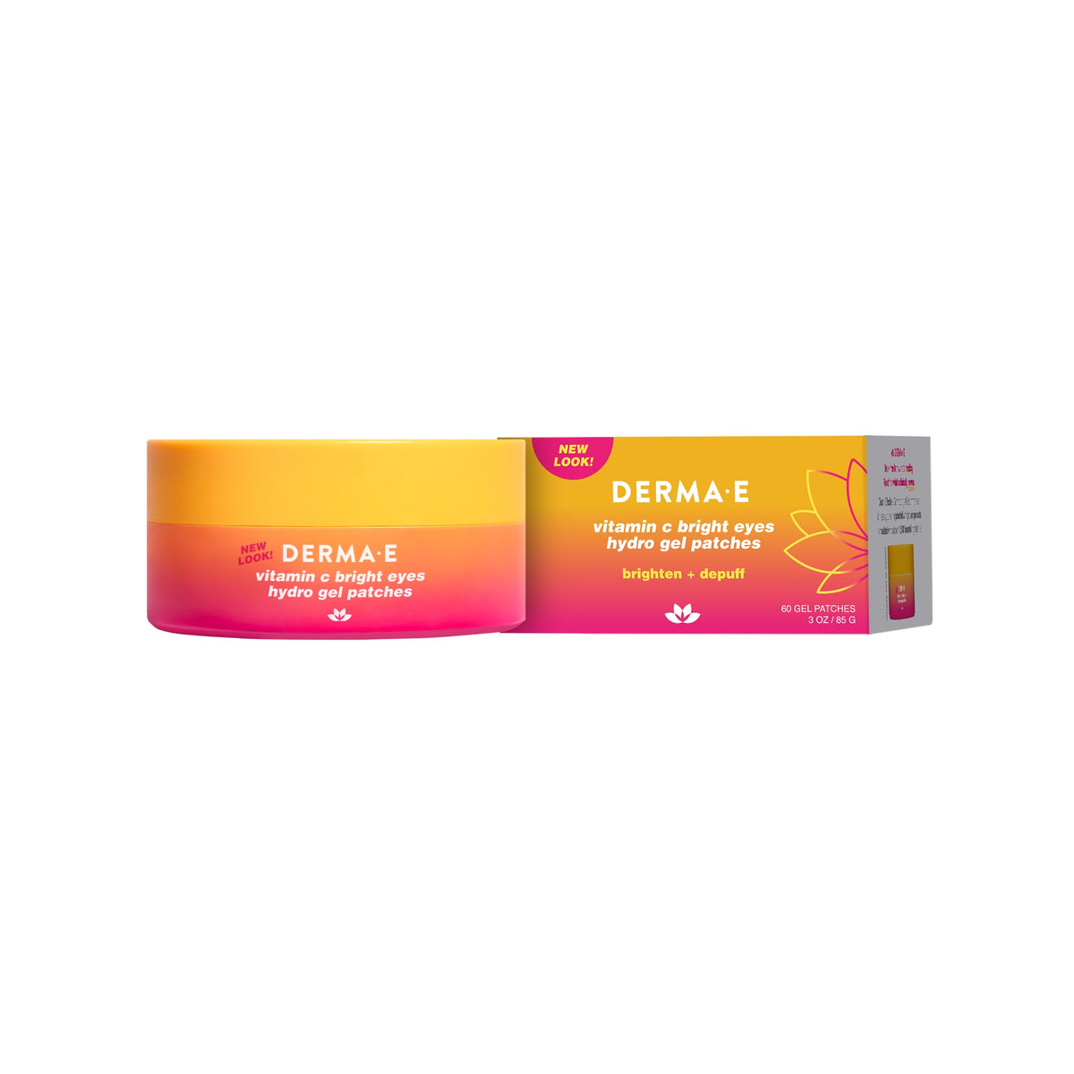 Derma E Vitamin C Bright Eyes Hydro Gel Eye Patches, 60 Patches