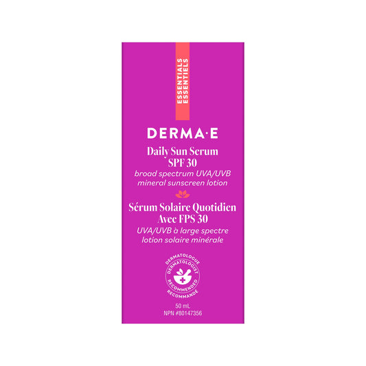 Derma E Essentials Daily Sun Drops SPF 30, Mineral Zinc, 50ml