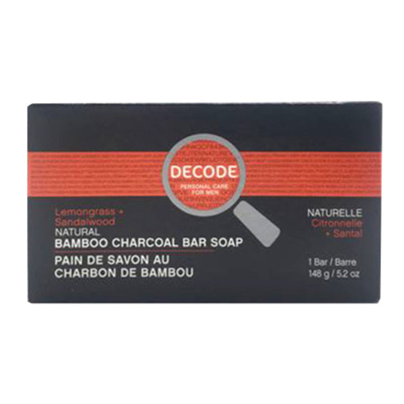 Decode Charcoal Cleansing Bar Lemongrass Sandalwood