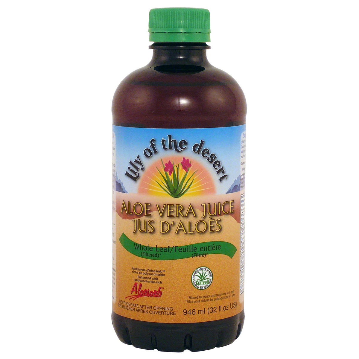 Lily of the Desert Aloe Vera Juice Whole Leaf, 946ml