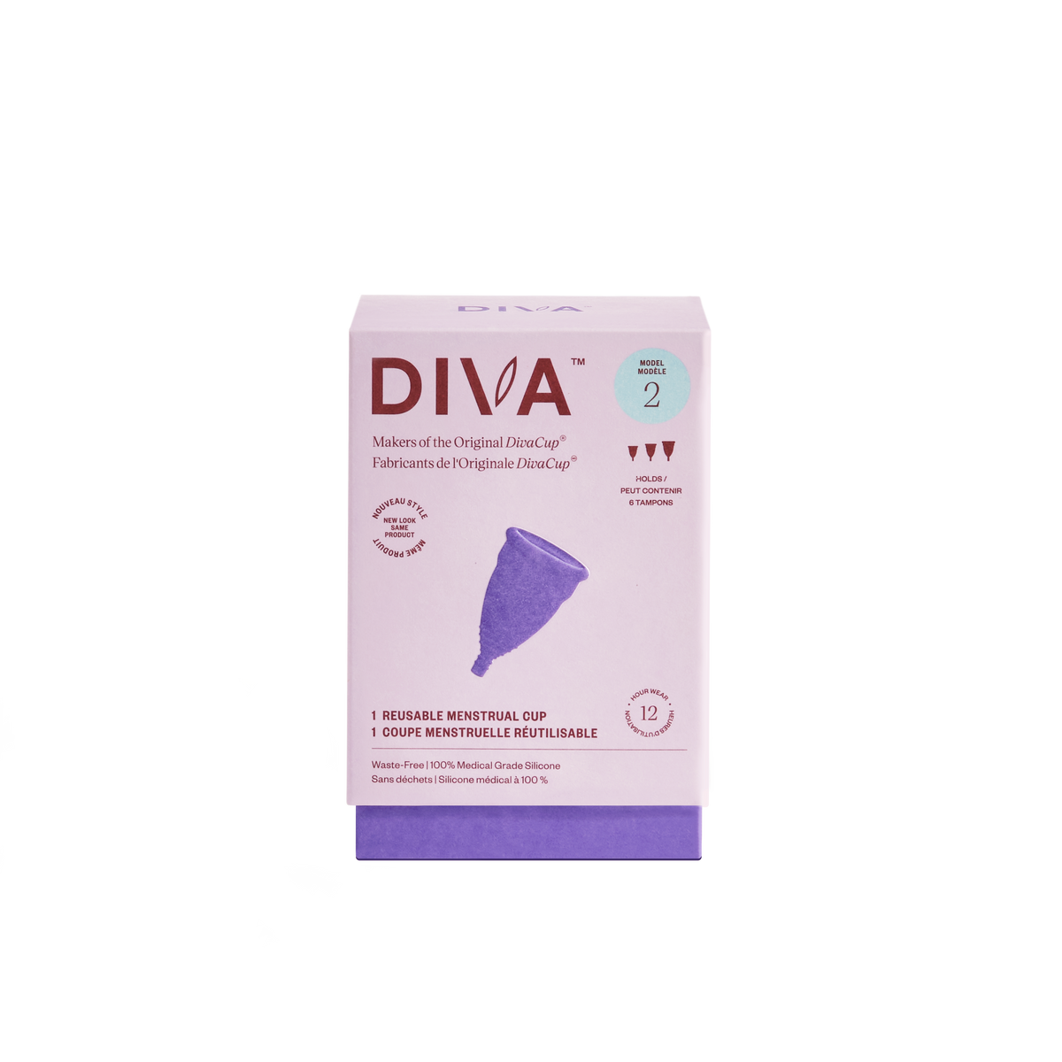 DivaCup Menstrual Cup Model 2 (35+ or heavier flow)