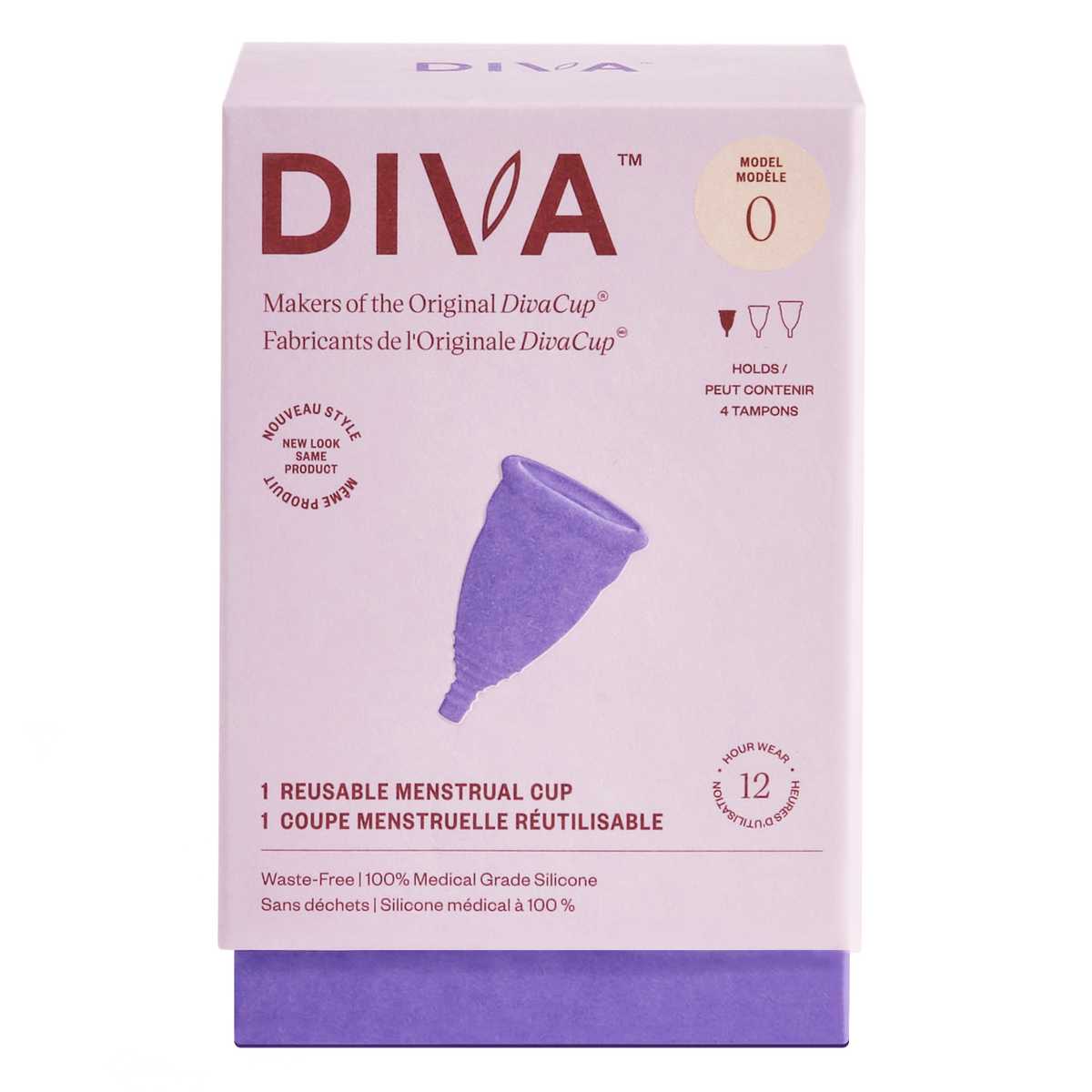 DivaCup Menstrual Cup Model 0 (18 and under)