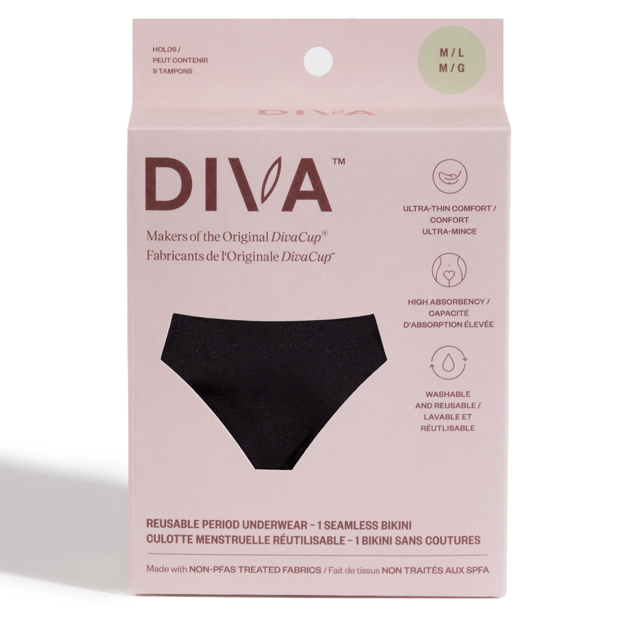 DIVA Reusable Period Underwear M/L