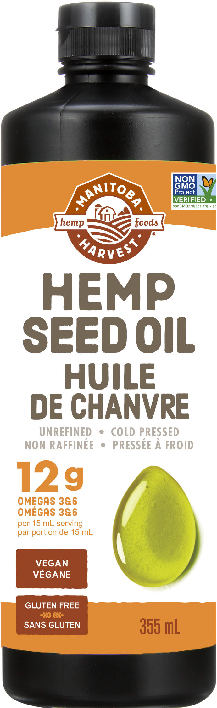 355ml | Manitoba Harvest Hemp Seed Oil 355ml