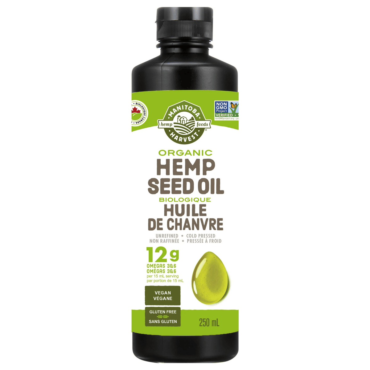 250ml | Manitoba Harvest Organic Hemp Seed Oil 250ml