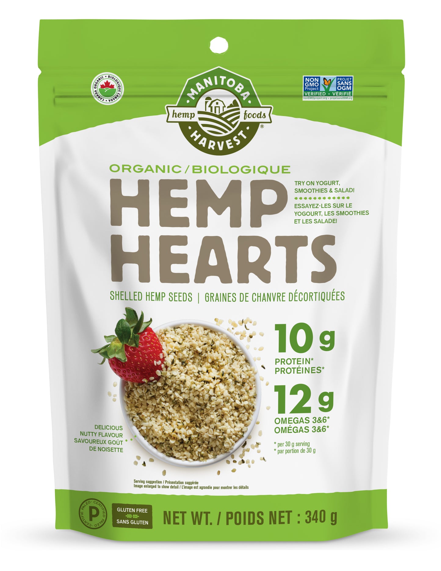 340g | Manitoba Harvest Organic Hemp Hearts 340g