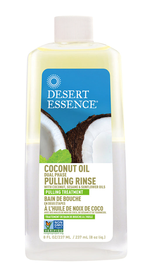 Desert Essence Coconut Oil Dual Phase Pulling Rinse 240ml