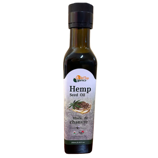 Gold Top Organic Hemp Seed Oil, 250ml
