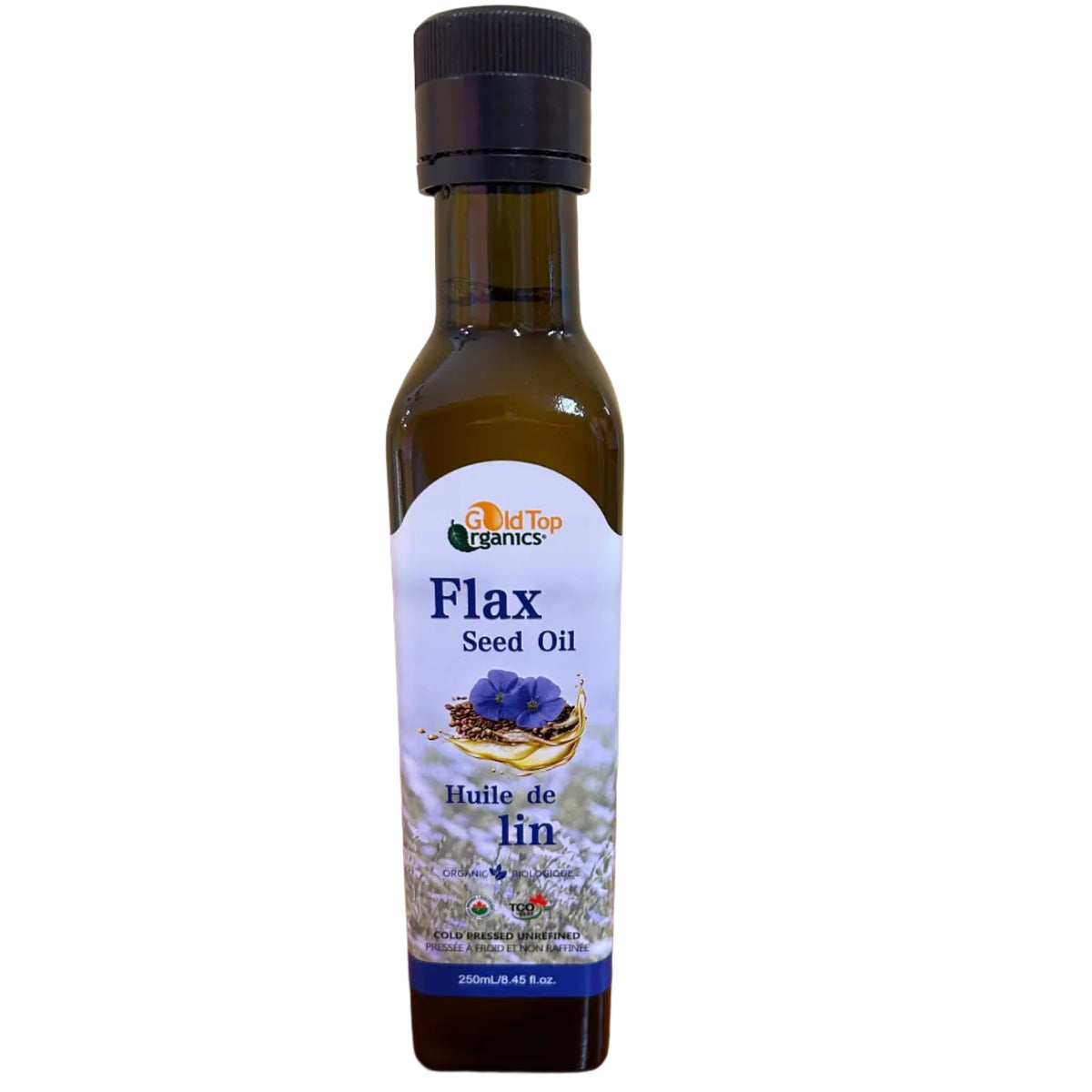 Gold Top Organic Flax Seed Oil, 500ml